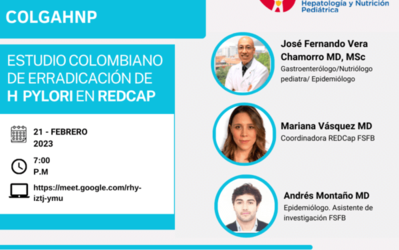 Webinar – Estudio Colombiano de Erradicación de H Pylori en REDCAP